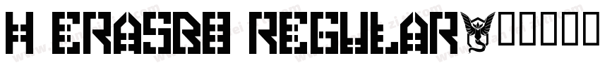 H ERASBO Regular字体转换